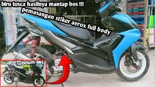 Mantap✓Wraping aerox full body hijau tosca