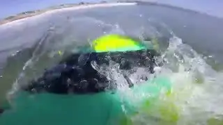 Pleasure Point Surfing GoPro POV High Tide March 25, 2016