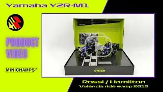 Unboxing & Product video - Minichamps 1:12 Yamaha YZR-M1 Rossi/Hamilton ride swap Valencia 2019
