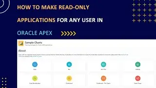 Oracle APEX :How to make Read only application for Any User