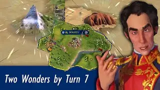 Civ 6 Gran Colombia - Gameplay on Deity - 50 Turns