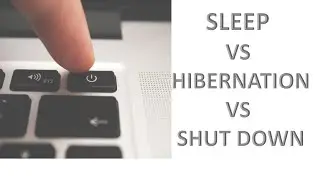 SLEEP VS SHUT DOWN VS HIBERNATE in computers. (in hindi)