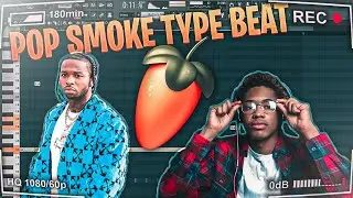 HOW TO MAKE A POP SMOKE TYPE BEAT IN FL STUDI 20 *DRILL BEAT*