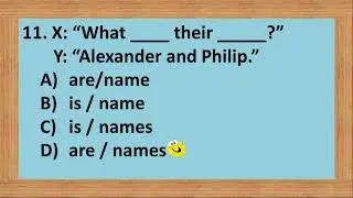Mixed Grammar Test 1 with Answer | Elementary Level | ESC_Grammar & Structure