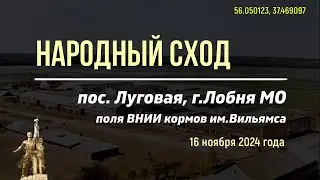 16.11.2024 года - сход жителей Луговой...