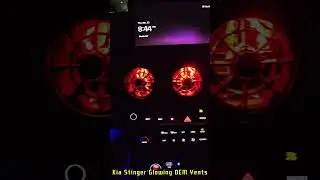 Glowing OEM Vents on Kia Stinger #SHORTS #STINGER