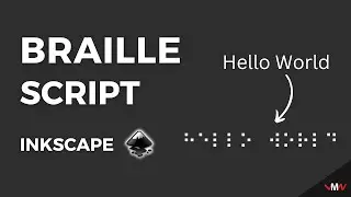 How to convert any text into braille script in Inkscape | Inkscape Short Tutorials
