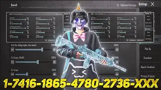 New Update 3.6⚡Best Sensitivity Code + Control Settings Pubg Mobile/Bgmi Sensitivity 2025