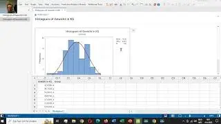 Histogram maken in Minitab