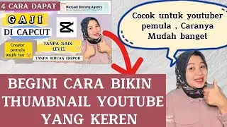 How to make good thumbnail YouTube using capcut app