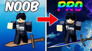 i went from NOOB to PRO in Roblox Flying Sword Race...
