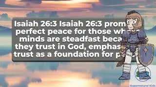 Which verse speaks about the peace God provides to those who trust in Him