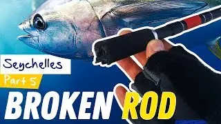INSANE SEYCHELLES FISHING  tuna broke the rod / cчупена въдица