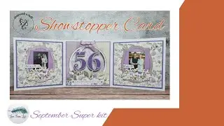 Anniversary showstopper card | September Super Kit  ~ Indigoletta  2024 @LoveFromLiziChannel