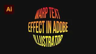 How to Warp Texts To Shapes in #Illustrator