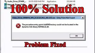 the procedure entry point AddDllDirectory Could not be located || 100% Fix || hindi