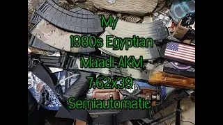 (1629) My Early 1980s Egyptian Maadi AKM 7.62x39 mm Semiautomatic Rifle
