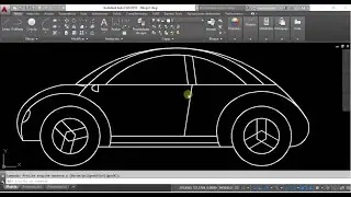 AUTOCAD Dibujo de un Carro
