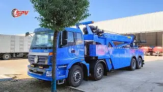 40 Tons heavy duty road wrecker truck FOTON with nice blue color