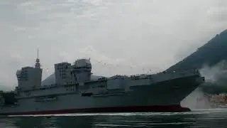 Launch of LHD 'Trieste' for the Italian Navy by Fincantieri