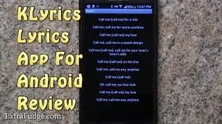 KLyrics Lyrics App For Android Review