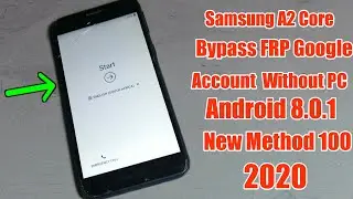 Samsung A2 Core 2020 Frp Unlock/ Bypass Google Account Lock Samsung A260f 8.0.1 /2020 New Method
