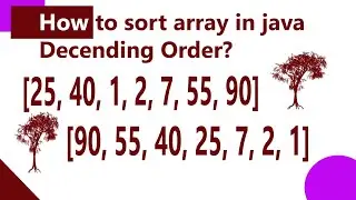 How to Sort Array in java Decending order without helper methods