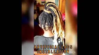 Artificial locs installation...#TemezKingStyles