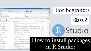 how to install packages in RStudio? | RStudio for beginners | Packages in Rstudio |Rstudio workshop