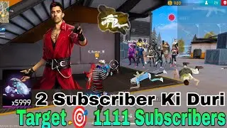 2 Subscriber Ki Duri Redeem Code Ke Liye Target 🎯 1111 Subscribers _