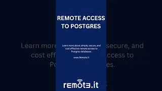 Busting the Industry Myth: Setting up remote access to Postgres doesn't have to be overly complex