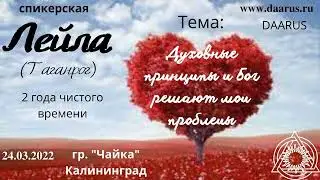 Спикерская DAA. Лейла (Таганрог), 2 года ч.в. Тема: 