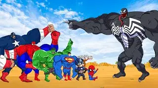Superheroes Spiderman PRO 5 SUPERHERO TEAM Rescue Baby Hulk from Bad Guy Joker Team | SUPER FUNNY