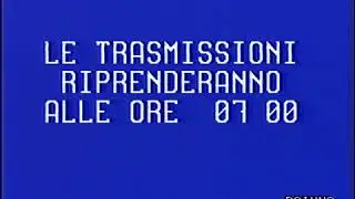 Конец эфира (RAIUNO Италия,сентябрь 1989)