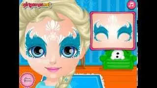 ♫ Baby Barbie Frozen Face Painting ♫ Disney Frozen Princess Anna