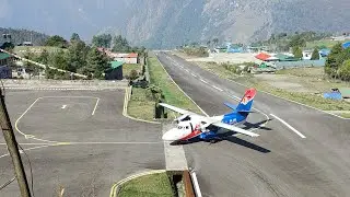 Lukla airport - spotting planes in the world's most dangerous airport, Lukla Nepal