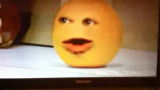 Annoying Orange strawberry gets sqhashed