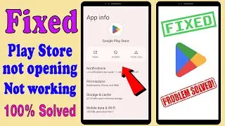 Fix play store not opening problem 2023 | play store not working | playstore stuck keeps stopping