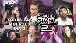 TODAS LAS MUERTES en SQUID CRAFT 2 | DÍA 2 - JUEGO 1 😱 KUN, SPURSITO, STARYUUKI