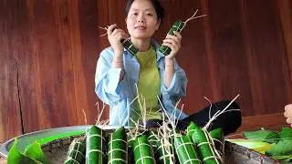 From Start to Finish: The Mesmerizing Process of Making Traditional Leaf-Wrapped Cakes