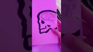 Drawing/How to draw a wonderful skull