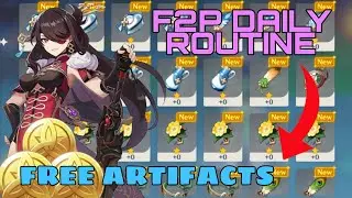 I LEVELED UP BEIDOU! My F2P Daily Routine | Genshin Impact Mobile
