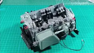 Königstiger Hachette Maybach 12 Zylinder Motor 1:6 Lieferung 38 Ausgabe 149 - 152