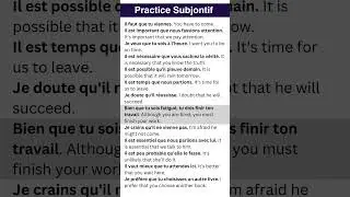 Practice and master  Subjontif expressions, #speakfrenchfluently #advancefrench #learnfrench