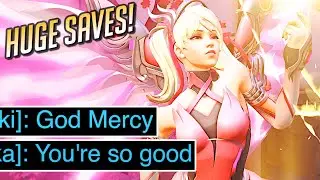 "God Mercy! 😇" Satisfying Mercy Movement & Saves! 🌸 - Overwatch 2