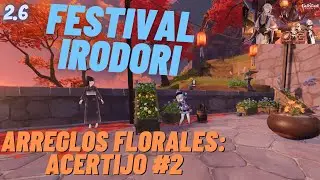 Hojas en reposo esmeralda. Festival Irodori Arreglos Florales (Acertijo 3) | 2.6 Genshin Impact 