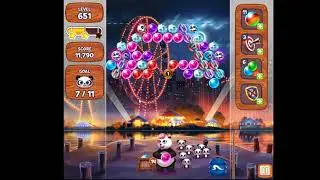 Panda Pop Level 651 NO BOOSTERS WALKTHROUGH