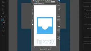 Inbox Icon with "Rectangle Tool" and "Ellipse Tool" in Adobe Illustrator | DesignMentor