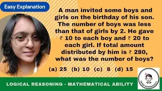 Finding number of boys - Math Word Problem | Logical Reasoning | Mathematical Ability 