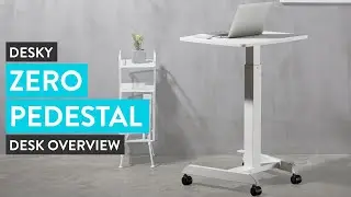 Desky Zero Pedestal Sit Stand Desk Overview